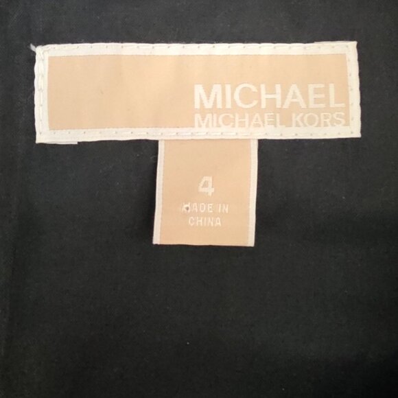 Michael Kors Black and Silver Sleeveless Sheath Dress Size 4 - Picture 9 of 10
